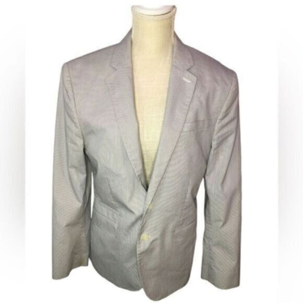 Express Blazer Men’s 38P Grey Fitted Blazer Sport Coat​